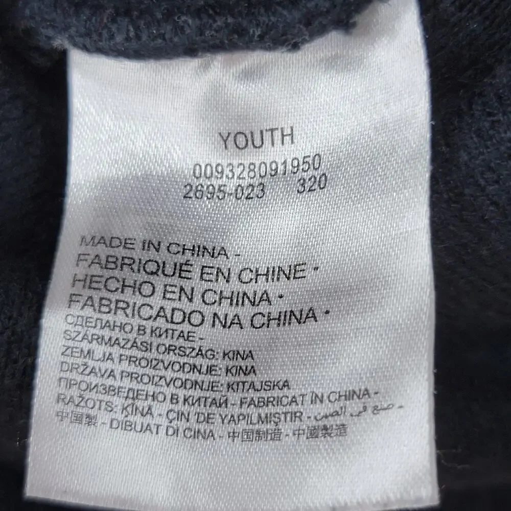 Nike Youth Black & White Knit Beanie w/ Pom